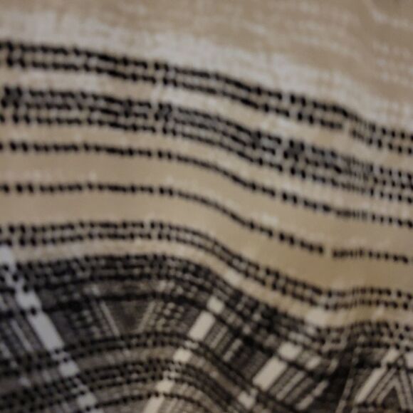 Alfani Sleeveless Blouse brown/black/cream mix 16 Pre-owned - Picture 3 of 7